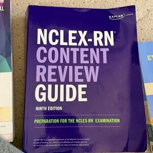 Kaplan NCLEX-RN Content Review Guide - Purple and Green
